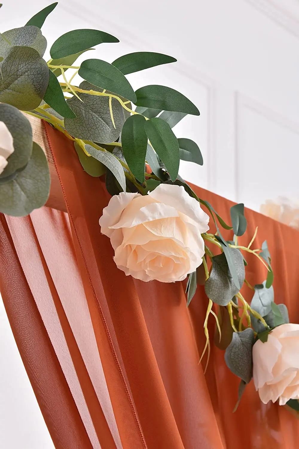 Шифоновая драпировочная ткань с ржавчиной 70 Х500 см | Дом и сад