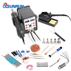 BGASMD 8586D нагнетатель горячего воздуха, паяльник 2-в-1, станция для распайки с цифровым дисплеем