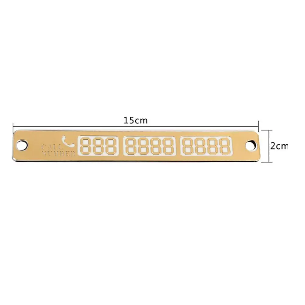 

70% HOT SALES!!! 1 Pc Car Luminous Temporary Parking Stop Sign Telephone Number Plate Crafts