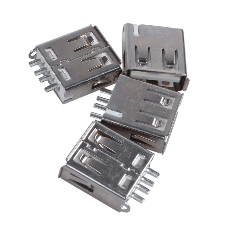 Черный пластиковый цветной дизайн USB 2 0 разъем адаптер 4 шт.|Вилки с розеткой| |