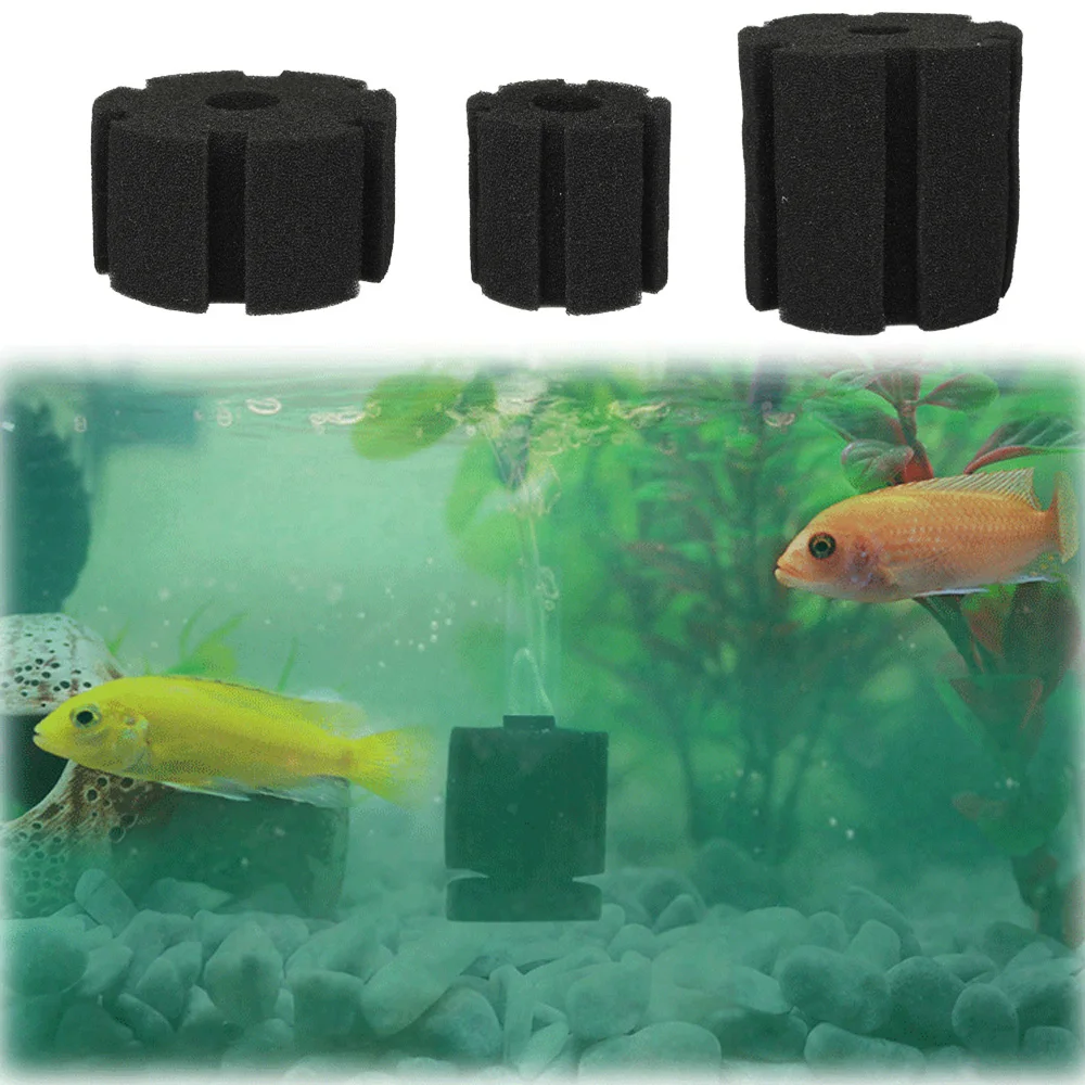 

Aquarium Biochemical Sponge Bio Filter Black For Fish Tank 1Pc Durable