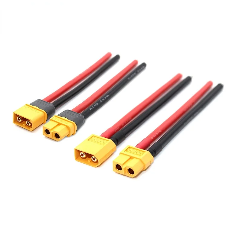 RC аккумуляторный кабель Amass XT90 XT60 XT30 T-Plug Штекерный разъем с силиконовым проводом