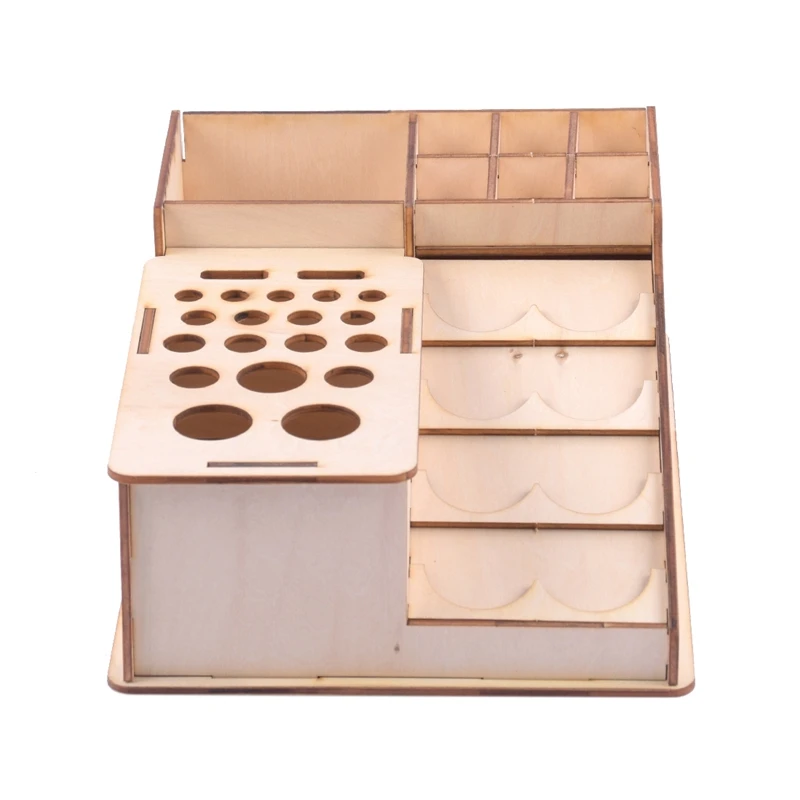 Деревянные разрисованные бутылки стойки Модель Органайзер эпоксидная коробка