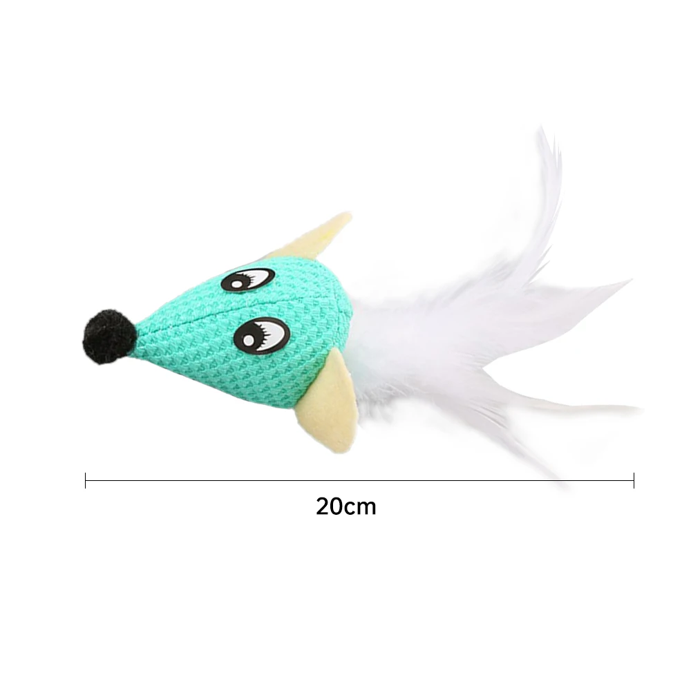 Плюшевая игрушка для кошек забавная в форме мыши с котенком жевательная товары