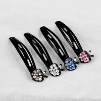 5 color colorful crystal apple metal hair clip for women barrettes headwear girls kids bangs hairpins children bb clips gift