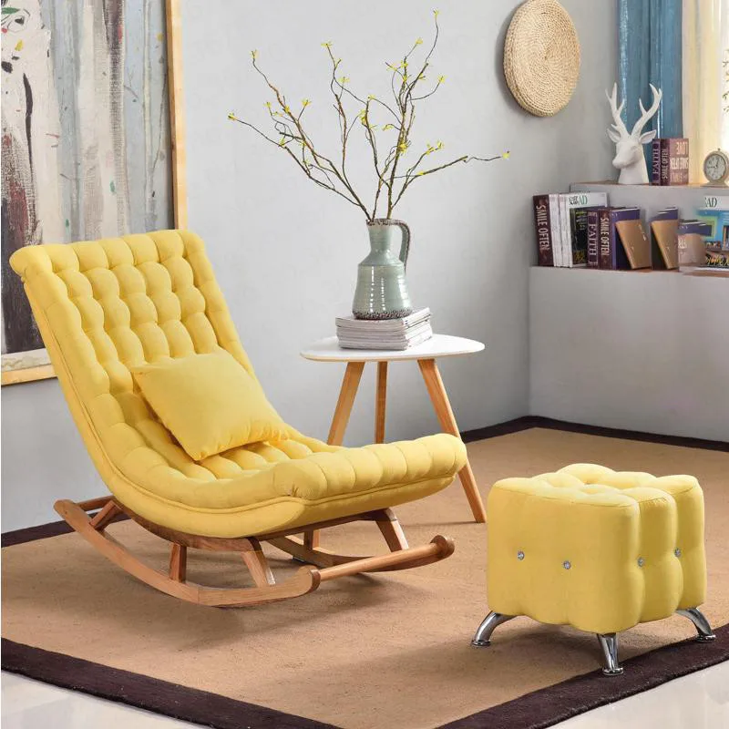 Кресло качалка для взрослых кресло с одним сиестами на балконе + стул ног| |