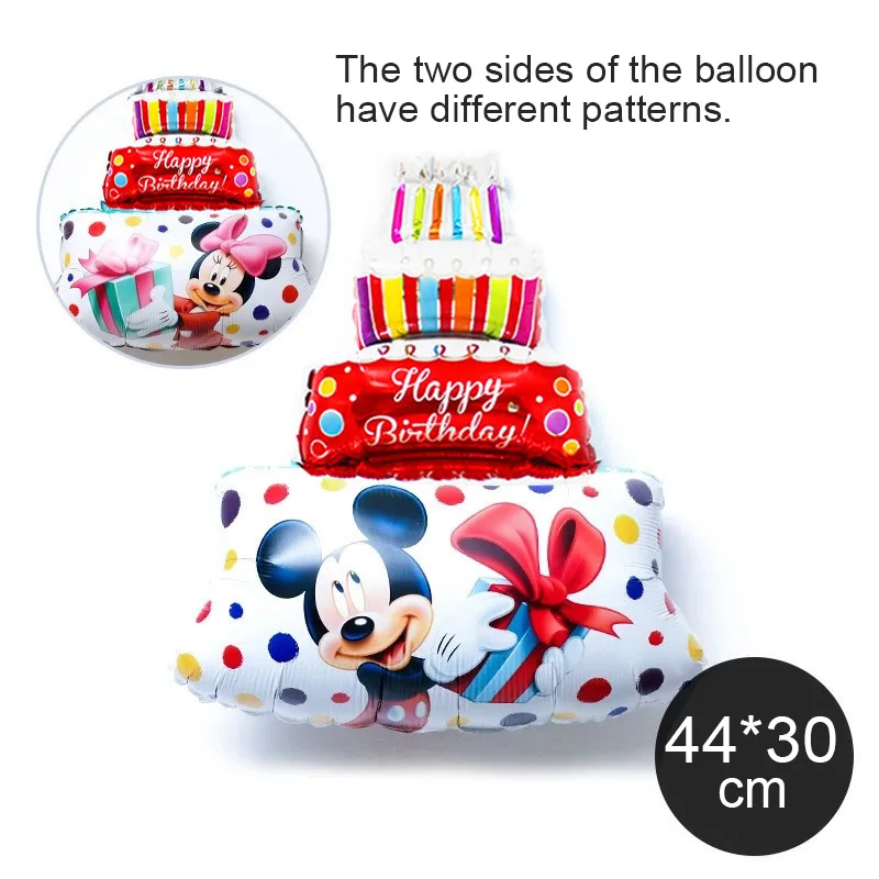 red balloon Тема Минни Мауса, украшение для детской вечеринки на день рождения, вечерние принадлежности с Микки Маусом, подарки для вечеринки на день рождения - Цвет: red balloon