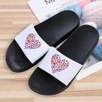 womens slippers love heart shape slippers beach slippers open toe indoor home casual woman slides lovely bathroom slippers