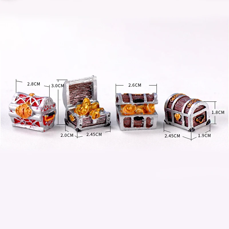 4 шт. сундук с сокровищами античный креативный аквариум для рыб оружие пиратские