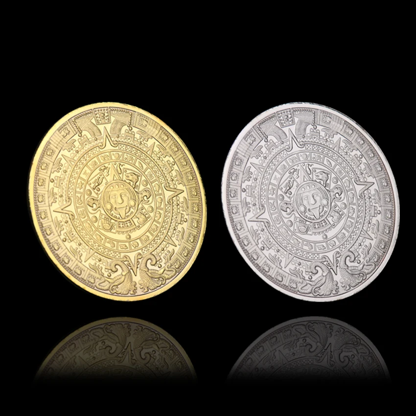 REPLICA Maya Memorial Coin Pyramids Coins Home Decoration Gift Coins Mexico Aztec  And  Foreign  Coins