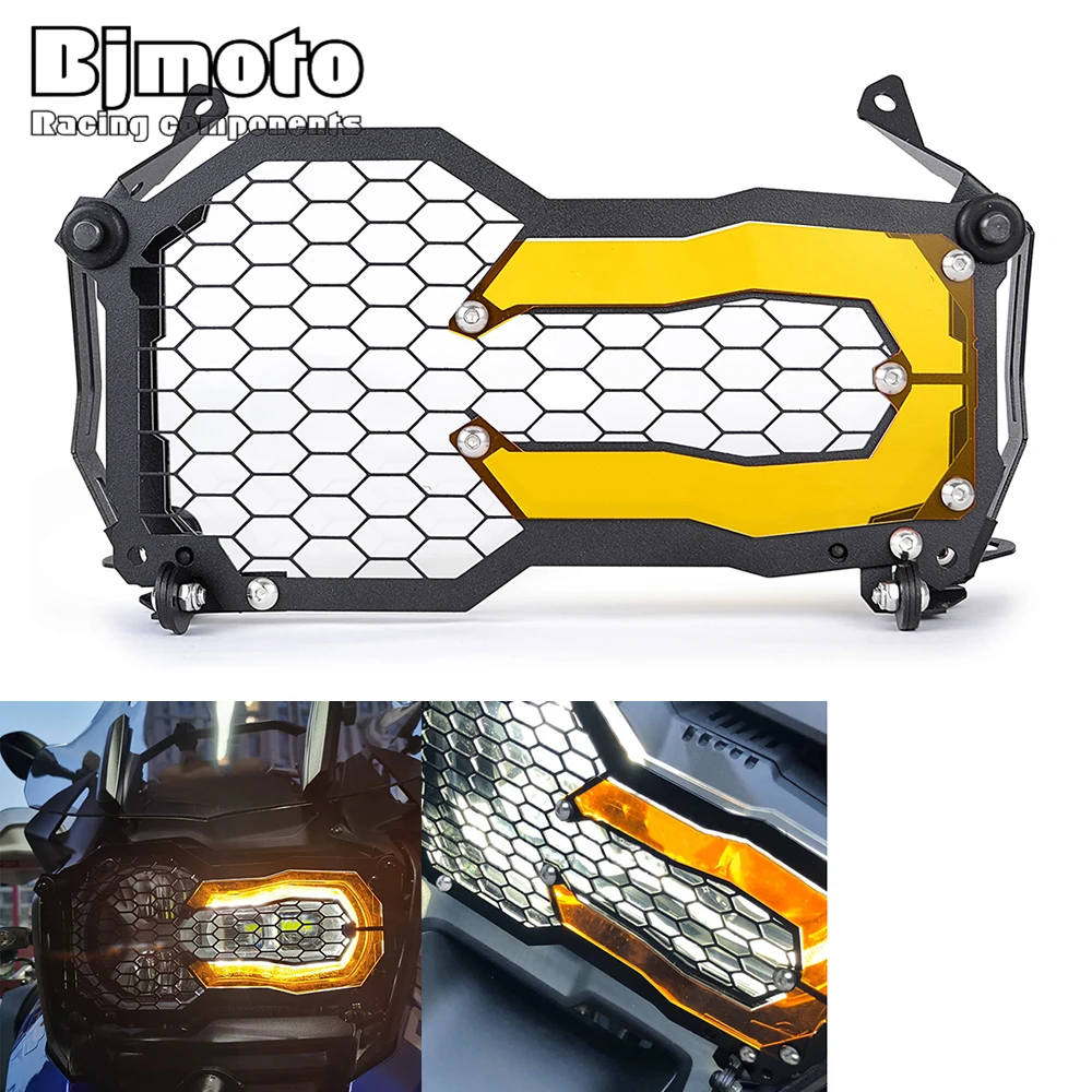 

BJMOTO Stainless Steel Headlight Grille Guard Cover Protector For BMW R1200GS LC/ADV 2014 - 2020 R1250GS ADV 2018 - 2020
