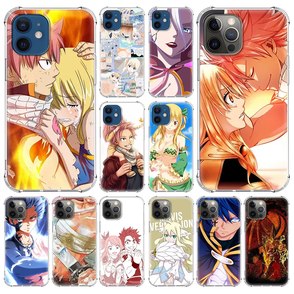 

Anime Manga Fairy Tail Soft Case for iPhone 12 Pro 12 Mini 11 Pro Max XR 7 8 X XS Max 6 6s 7+ 8 Plus Airbag Phone Shell Cover