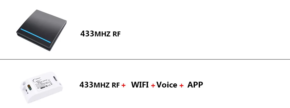 SMATRUL Tuya Smart Life APP push Wi-Fi переключатель светильник AC 110 В 220 В RF 433 МГц настенный DIY релейный таймер модуль Google Home Amazon Alexa