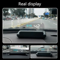 car hud head up display water temp auto electronic voltage alarms c500 obd overspeed alarms system universal
