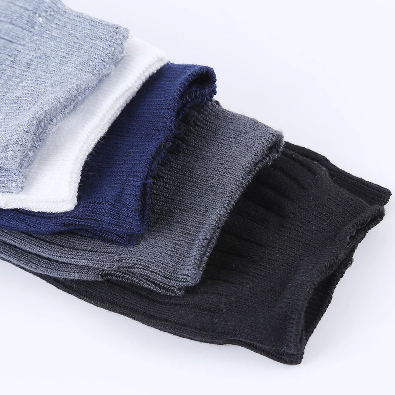 

5 Pairs One Size High Quality Casual Men Socks Crew Autumn Winter Socks For Men Meias Home