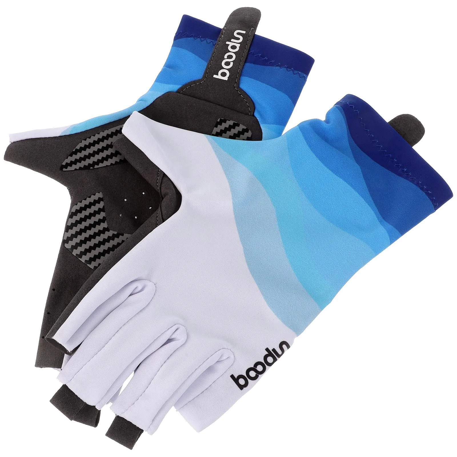 

1 Pair Summer Men Women Fishing Gloves Half Finger Breathable Cool Fabric Non-Slip Silicone Lure Fishing Sailing Sports Gloves