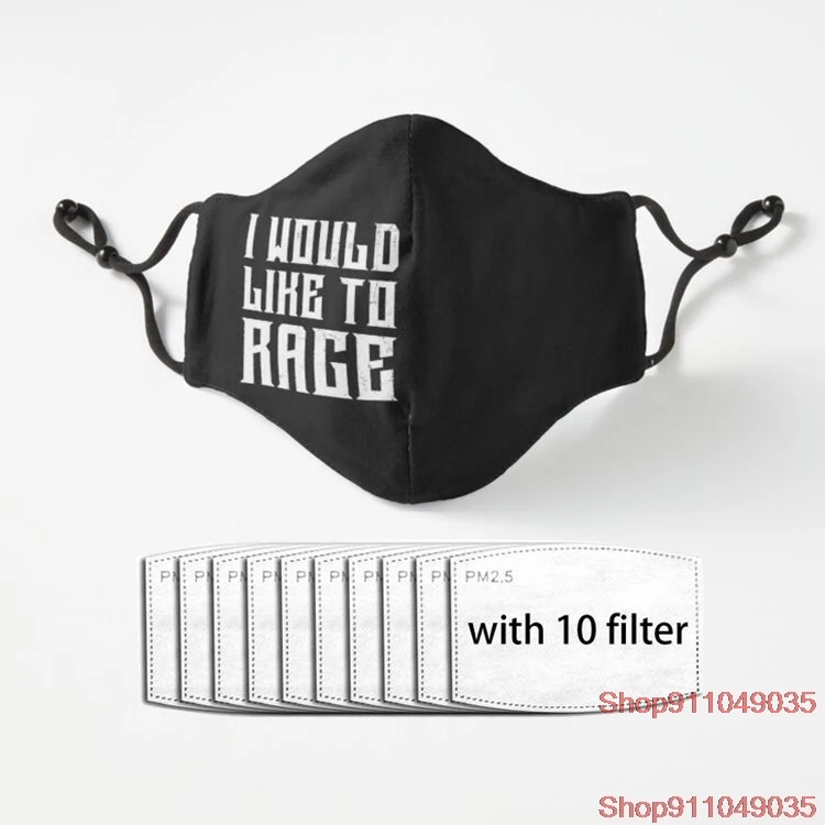 

I Would Like To Rage white text Luxury Mask Protection Warmer Winter Breathable Face Masks Culture Trends Mascarillas