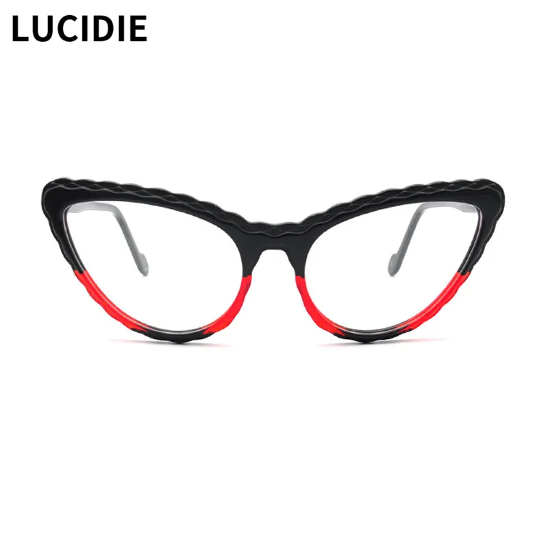 

Новинка 2021, зимние женские очки LUCIDIE для близорукости, женские очки кошачий глаз, модные очки для чтения с оправой из оптического ацетата для...