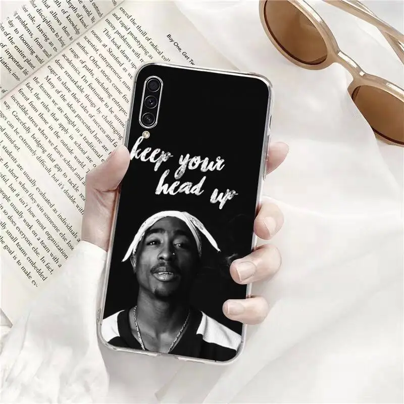 

Rapper 2pac cool hip hop Phone Case Transparent for Samsung A71 S9 10 20 HUAWEI p30 40 honor 10i 8x xiaomi note 8 Pro 10t 11