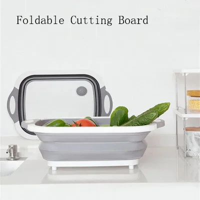 Кухонная Складная разделочная доска моющаяся для овощей Многофункциональная