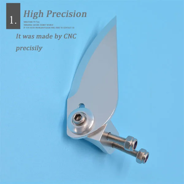 Rc модель лодки поворотные плавники регулируемый алюминиевый водный нож для Feilun