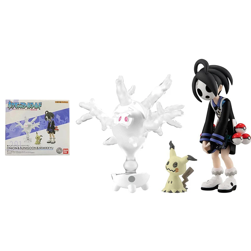 

Bandai Pokemon Figures Galar Region Allister Mimikyu Demon Coral Anime Figure Genuine Model Action Toy Figure Toys for Children