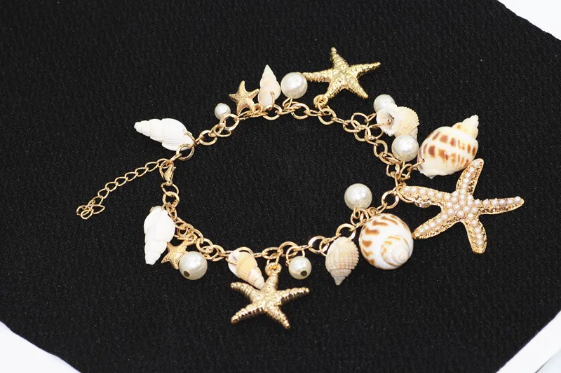 2019 Горячая продажа океан Стиль Мульти Морская звезда ракушка жемчужная цепь