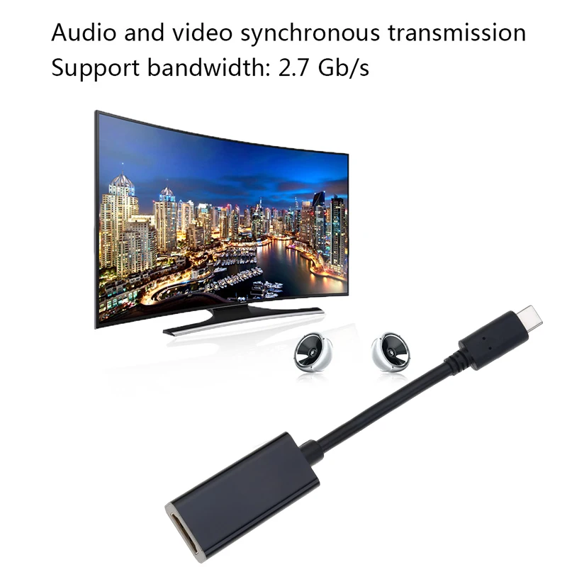4K 30Hz Type C 3 1 Male к HDMI совместимый с женским кабелем адаптер преобразователь USB для S9/8