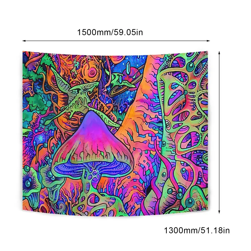 

Illusory Art Tapestry Ins Tapestry Household Bedside Decoration Cloth Hanging Tapiz 95X73cm/150X100cm/150X130cm/200X150cm