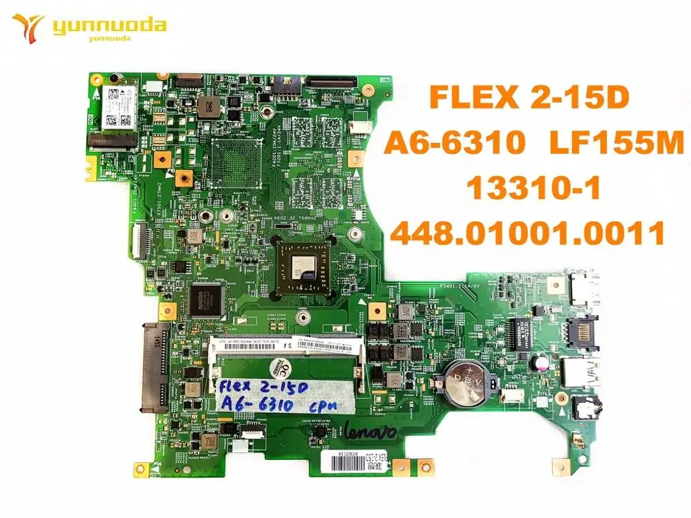 Оригинал для Lenovo FLEX 2 15D материнская плата ноутбука A6 6310 LF155M 13310 1 448.01001.0011