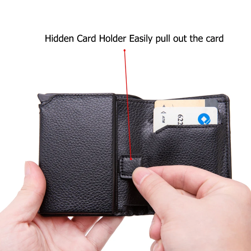 Мужские и женские кошельки Bycobecy винтажный кошелек для карт тонкий складной с