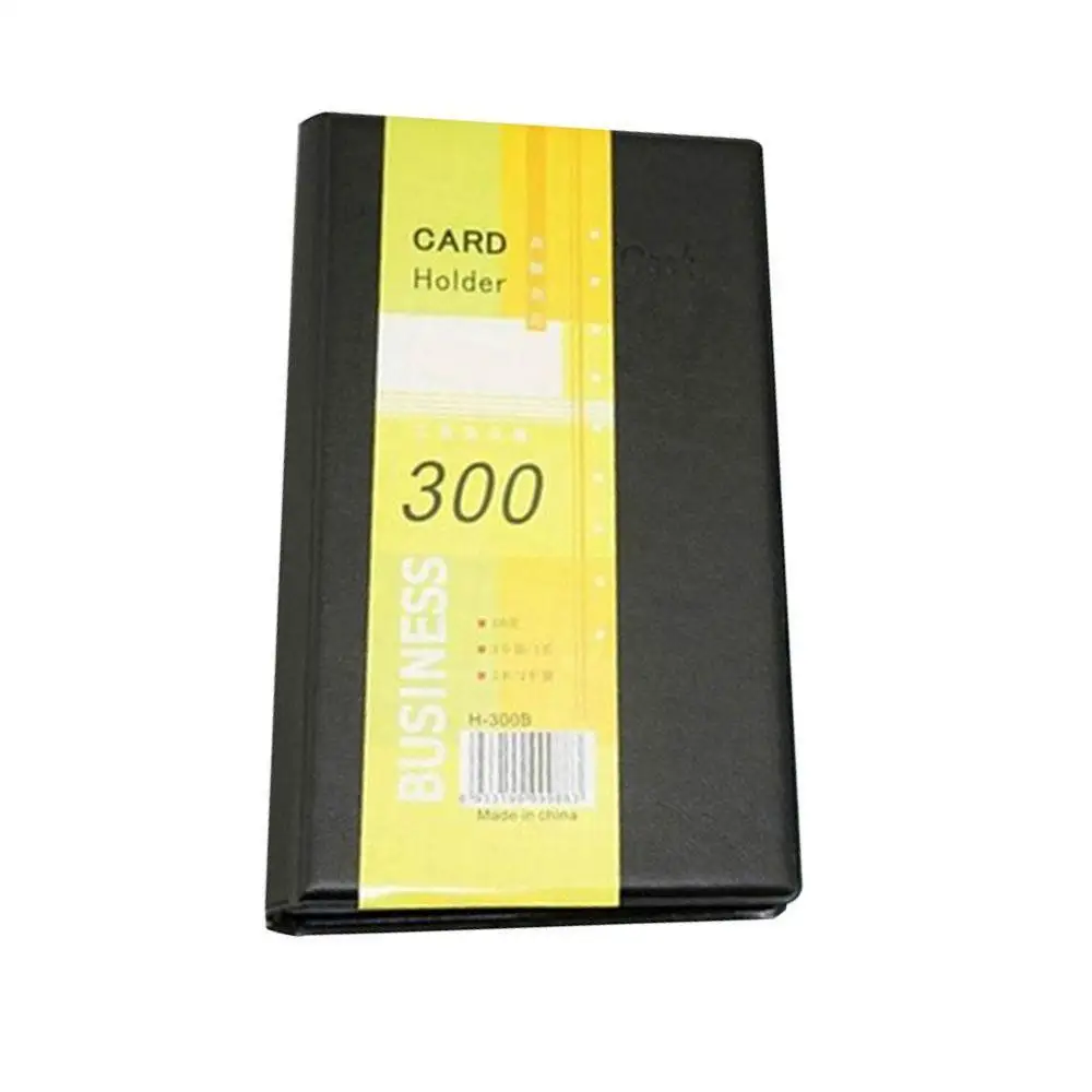 

Business Card Book Large Capacity 300 Card Hard Card Office Business Card Book Book Business Loose Holder Storage O8Q3