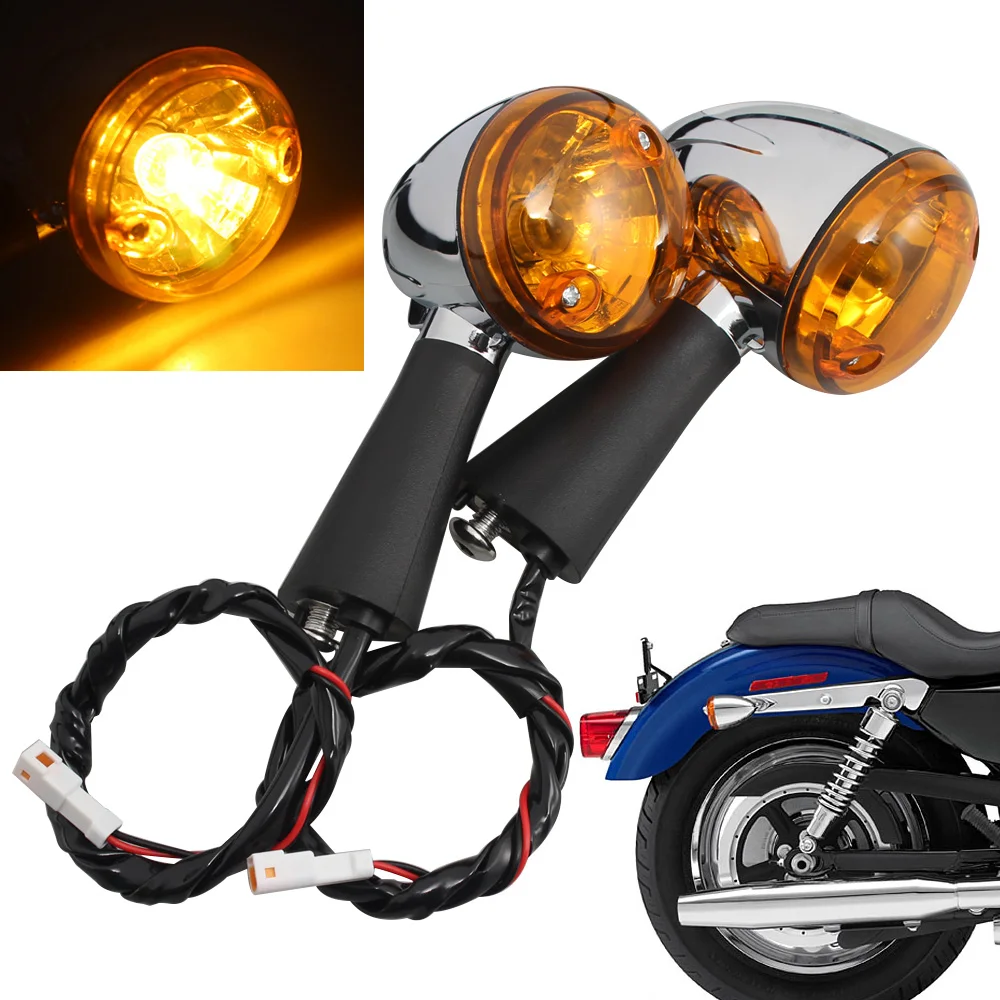 

Motorcycle Rear Halogen Turn Signal Light Amber For Indian Scout sixty BOBBER 14 15 16 17 18 19 Indicator Turn Signal Light