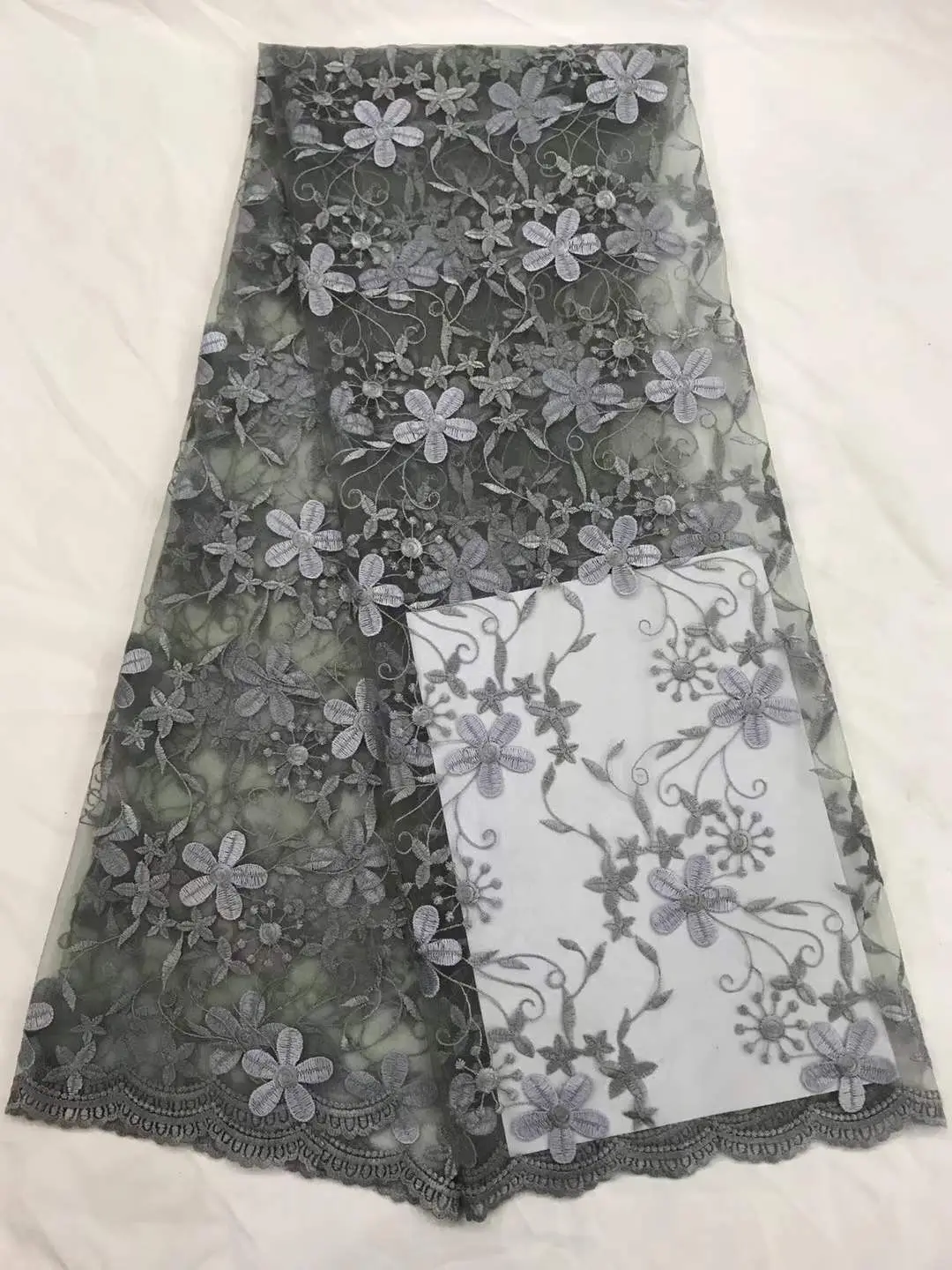 Бархатная нигерийская кружевная вышивка красный цвет Африканский французский