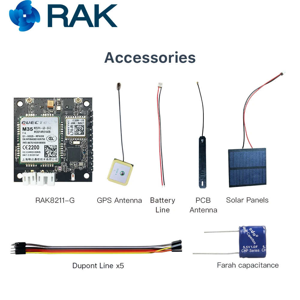RAK8211 G iTracker | RAKwireless GPRS датчик и M35 модуль трекера BLE + GPS Датчик s|gprs sensor|ble modulegps gps