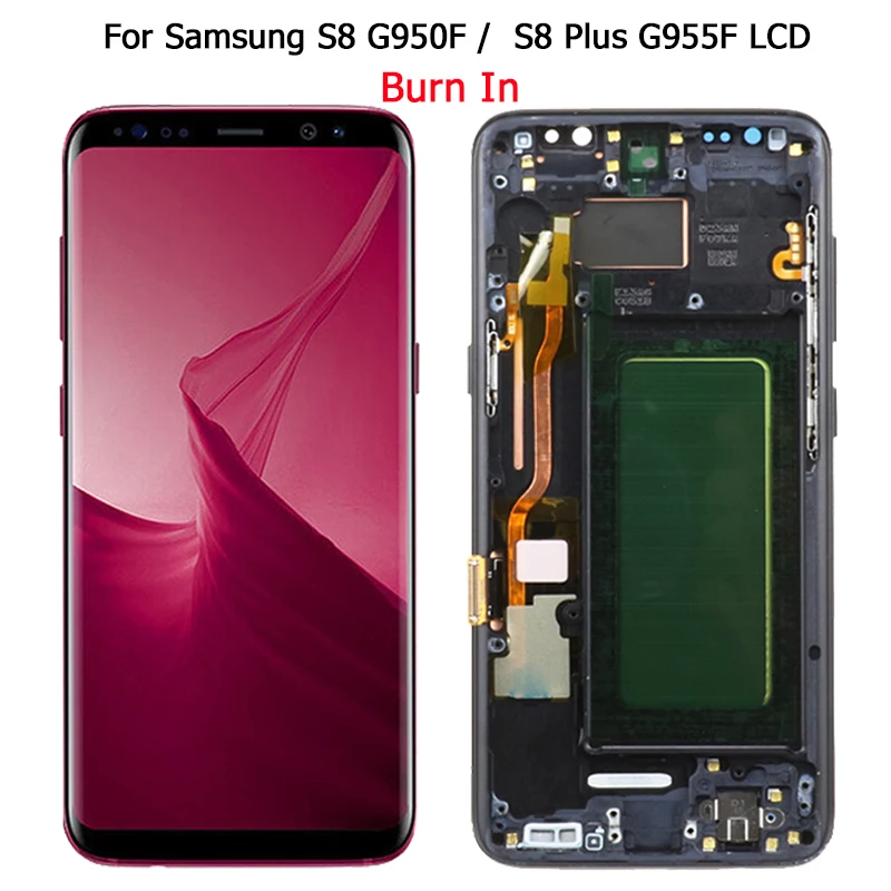 Super Amoled S8 ЖК дисплей для Samsung Galaxy плюс экран рамка дисплея в сборе SM G950F G955F с