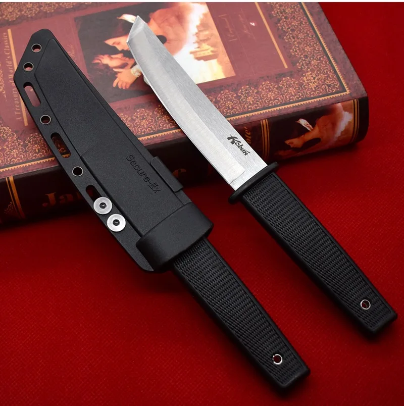 Нож с фиксированным лезвием из холодной стали Высококачественный нож рукояткой