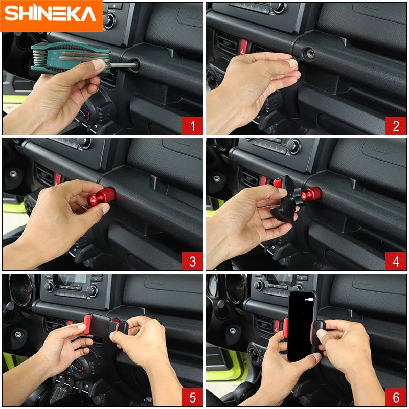 Автомобильный кронштейн SHINEKA для Suzuki Jimny автомобильный держатель мобильного