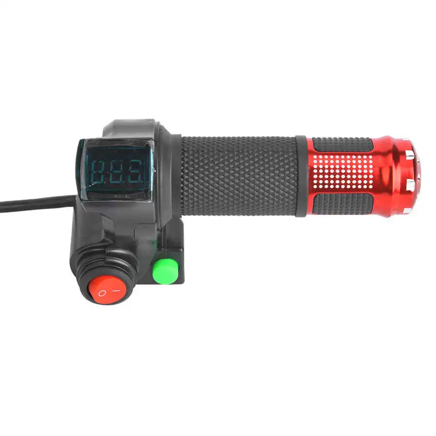 1 Pair E-Bike Thumb Throttle Display Universal LED Voltage Twist for 12-99V Ebike Scooter | Спорт и развлечения