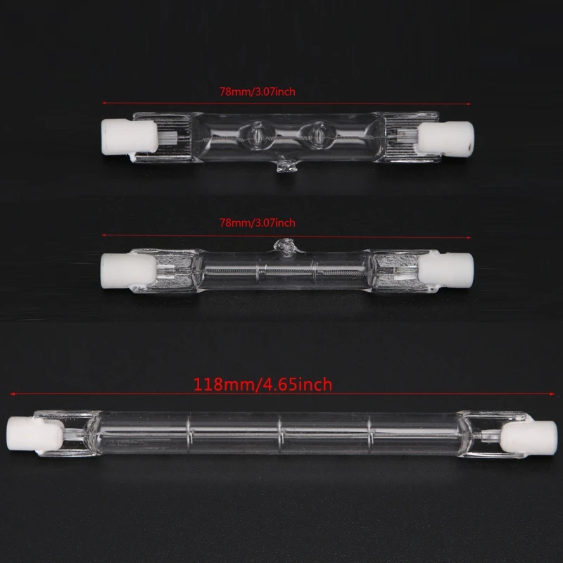 

R7S Halogen Linear Light Bulb 100W/150W/500W 78mm/118mm Double Ended AC 220-240V