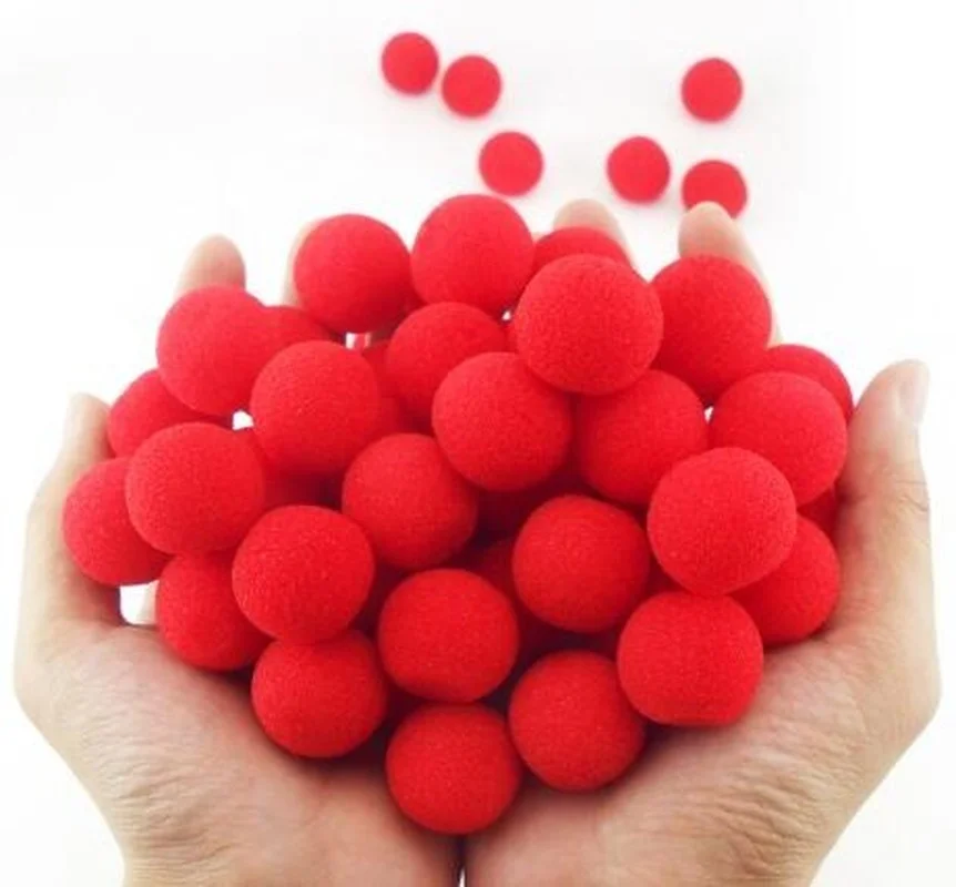 

10PCS/Lot 2.5cm Finger Sponge Ball Magic Tricks Classical Magician Illusion Comedy Close-Up Stage Card Magie Accessories