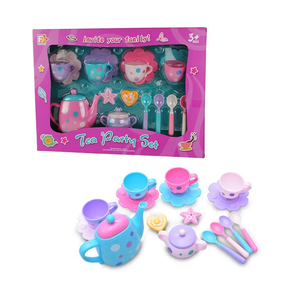 

16Pcs Simulation Children Tea Party Cup Pretend Play Kitchen Toy Set