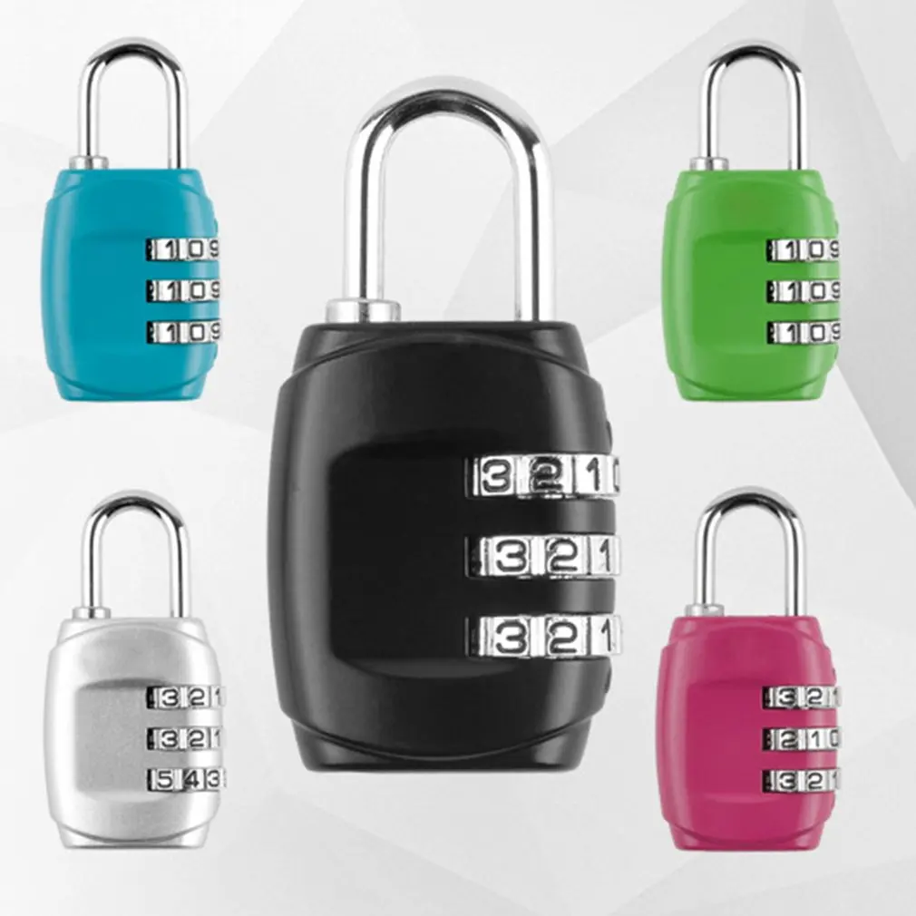 Новый 3 набора цифр пароль Комбинация чемодан с висячим замком для багажа