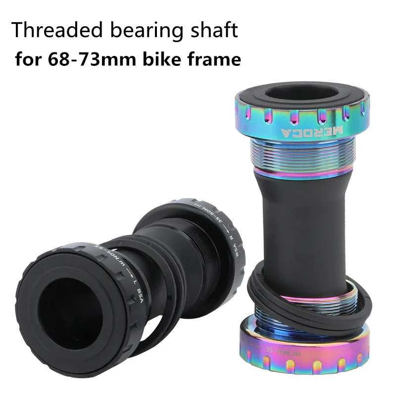 

Threaded bottom bracket MTB Road bike rotating crank shaft for 68/73cm bike frame bottom axis