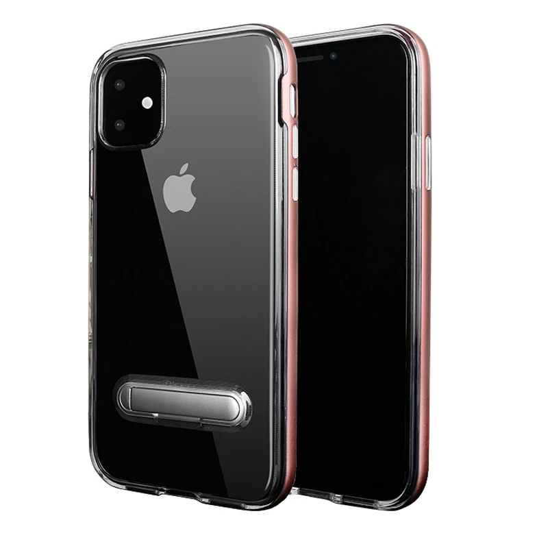 Кристальные гибридные Чехлы для сотовых телефонов SGP Spigen с ПК подставкой iPhone 12 mini