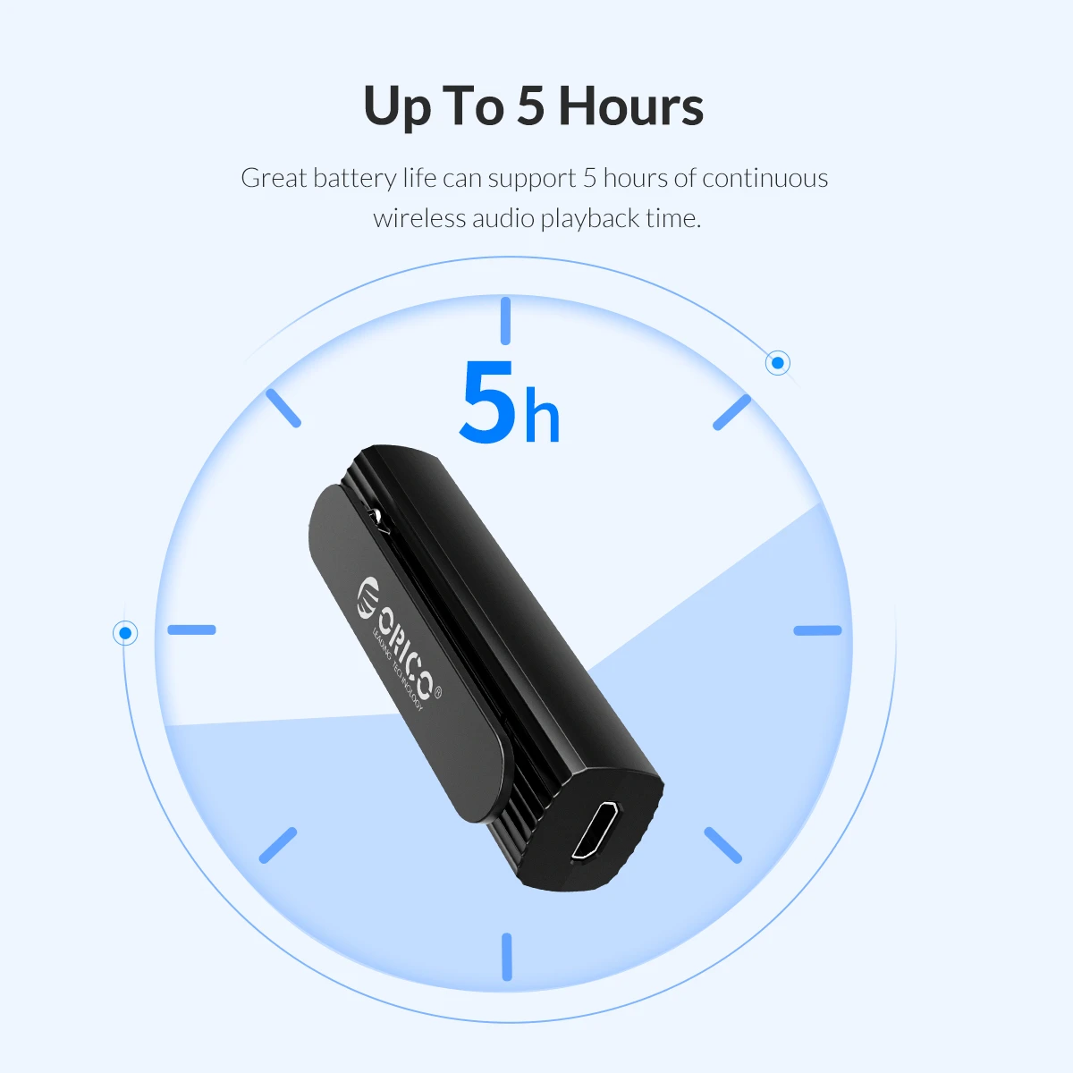 ORICO Bluetooth 5,0+ EDR аудио приемник 3,5 мм AUX адаптер Наушники динамик музыка беспроводной Bluetooth адаптер 20 м Диапазон
