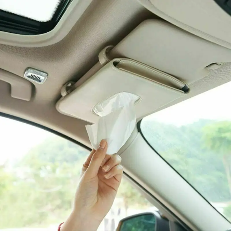

Car Sun Visor Tissue Holder Vehicle Hanging Headrest Napkin Backseat Case Box Car Accessories Interior Parts Car Products Auto