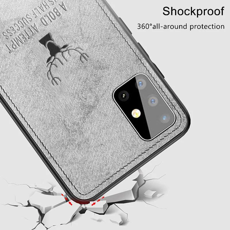 soft fabric back cover for huawei p40 lite p 40 pro light p40lite e y5p y6p y7p y8p 2020 cloth deer texture phone case coque free global shipping