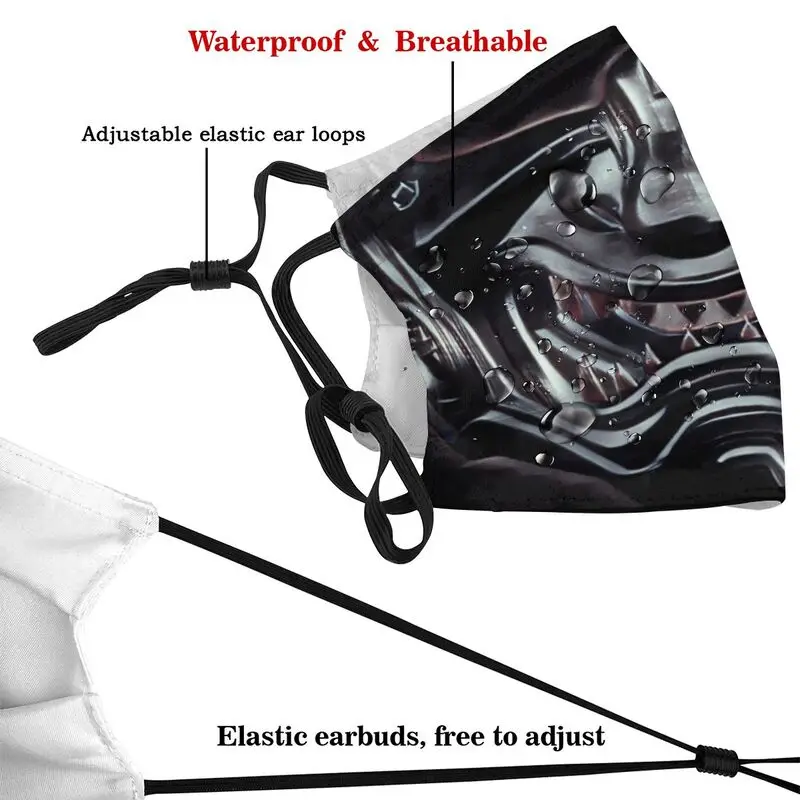 Japanese Ninja Samurai Warrior Breathable Mouth Face Mask Adult Monster Hannya with Filters Respirator Muffle PM 2.5 | Аксессуары для