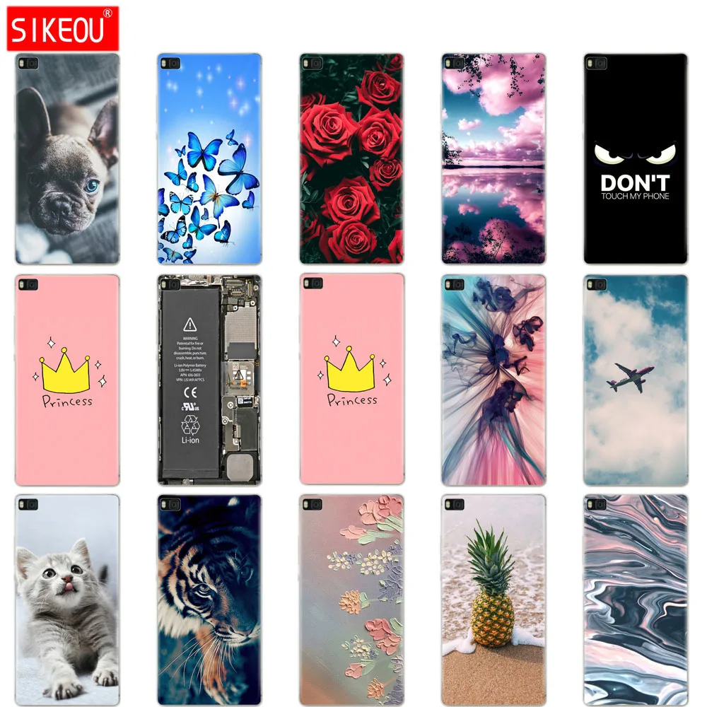 Чехол для huawei P8 lite 2015 симпатичный чехол силиконовый телефона Huawei p8 2016 мягкий с